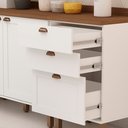 Ver imagem 2 de Cozinha Completa Modulada 6 Peças Iluminata Branco/Ébano