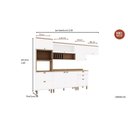 Ver imagem 5 de Cozinha Completa Modulada 6 Peças Iluminata Branco/Ébano