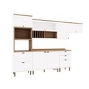 Ver imagem 4 de Cozinha Completa Modulada 6 Peças Iluminata Branco/Ébano