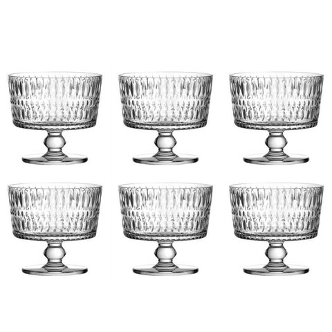 Conjunto 6 Taças de Sobremesa Palatino L'Hermitage 190ml em Cristal