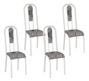 Ver imagem 2 de Kit 4 Cadeiras Madri Corino Paraopeba Tubo Branco