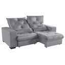 Ver imagem 3 de Sofá Retrátil e Reclinável 1,80m Suede Isis