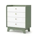 Ver imagem 2 de Cômoda Infantil 4 Gavetas Encanto 100 x 81cm Verde Oliva/Branco