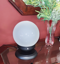 Ver imagem 4 de Abajur Bola de Cristal Preto C/esfera 10x15 Branco Brilho
