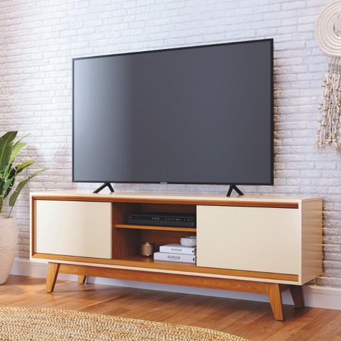 Bancada para Tv 70 Polegadas Maya Cinamomo Off White
