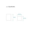 Ver imagem 2 de Lixeira Quadrada Preta para Banheiro 26cm Capacidade 6,2l