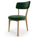 Ver imagem 7 de Cadeira Decorativa Estofada Sala Jantar Base Madeira Roy L02 Couríssimo Verde Musgo - Lyam Decor
