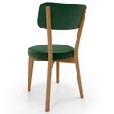 Ver mais imagens de Cadeira Decorativa Estofada Sala Jantar Base Madeira Roy L02 Couríssimo Verde Musgo - Lyam Decor
