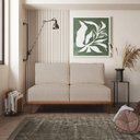 Ver imagem 5 de Sofá 2 Lugares 1 Chaise e 1 Puff Boreal CabeCasa MadeiraOriginals