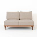 Ver imagem 6 de Sofá 2 Lugares 1 Chaise e 1 Puff Boreal CabeCasa MadeiraOriginals
