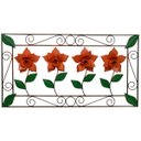 Ver imagem 1 de Quadro Decoração Rustica de Ferro Classico Artesanal para Varanda Libertas Rosas Artesanato Verniz