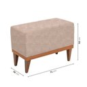 Ver imagem 4 de Sofá 2 Lugares 1 Chaise e 1 Puff Boreal CabeCasa MadeiraOriginals