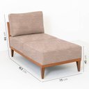 Ver imagem 3 de Sofá 2 Lugares 1 Chaise e 1 Puff Boreal CabeCasa MadeiraOriginals