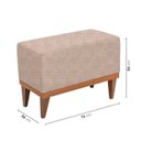 Ver imagem 4 de Sofá 2 Lugares 1 Chaise e 1 Puff Boreal CabeCasa MadeiraOriginals