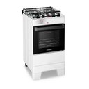 Ver imagem 1 de Fogão de Mesa Esmaltec Ideal Top 4 Bocas Bivolt Branco com Mesa Inox Acendimento Automático