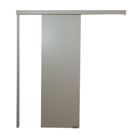 Porta de Correr Laqueada Cinza 210x100