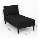 Ver imagem 3 de Sofá 2 Lugares 1 Chaise e 1 Puff Boreal CabeCasa MadeiraOriginals