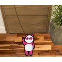 Ver imagem 1 de Tapete Ursinho Cor Pink 80x40 Cm para Salas Quartos e Porta de Entradas