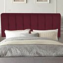 Ver imagem 1 de Painel Estofada Kiara 100cm Solteiro Box Quarto Suede Bordô - Gat Magazine