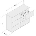 Ver imagem 3 de Cômoda 6 Gavetas Merlot 