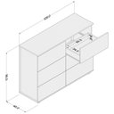 Ver imagem 3 de Cômoda 6 Gavetas Merlot Yescasa