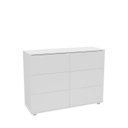 Ver imagem 2 de Cômoda 6 Gavetas Merlot Yescasa Branco
