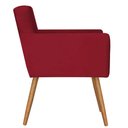 Ver imagem 4 de Kit 2 Poltronas Nina Sala de Estar Luxo Suede Vermelho