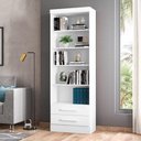 Ver imagem 5 de 2 Estantes Livreiro 2 Gavetas E 5 Prateleiras Fancy Branco