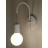 Luminaria Abajur Arandela Parede Botão Cabeceira Cama Branco - 2