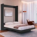 Ver imagem 1 de Cama de Casal Articulável Vertical com Nichos Grafite