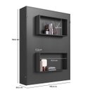 Ver imagem 6 de Cama de Casal Articulável Vertical com Nichos Grafite