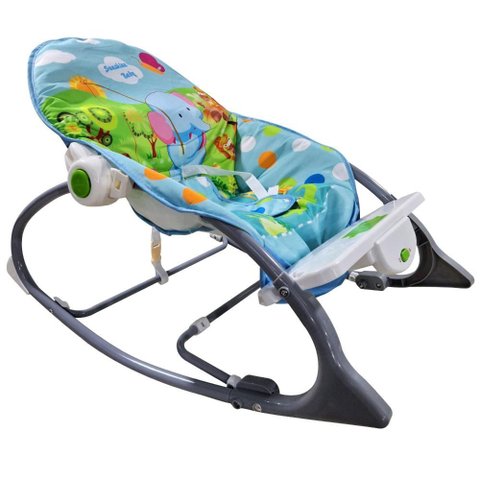 Cadeirinha de Descanso para Bebê Balanço Reclinável - Azul