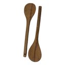 Ver imagem 7 de Kit 6 Colheres de Pau 30 Cm em Madeira Artesanal Teixeira:marrom-claro