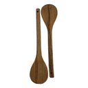 Ver mais imagens de Kit 6 Colheres de Pau 30 Cm em Madeira Artesanal Teixeira:marrom-claro
