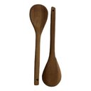 Ver imagem 1 de Kit 6 Colheres de Pau 30 Cm em Madeira Artesanal Teixeira:marrom-claro