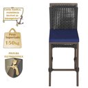 Ver imagem 4 de Mesa Bistrô e 2 Banquetas Roma Marrom Corda Náutica Estofado 10 Trama Original