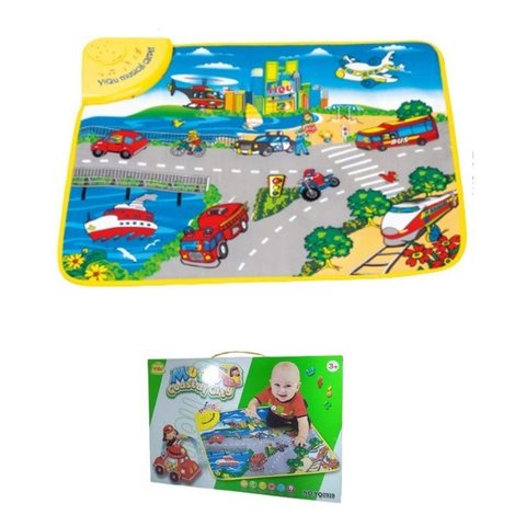 Tapete Musical Infantil Transportes com Led e Sons - Xcell