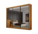 Ver imagem 2 de Guarda Roupa Casal 3 Portas Espelhado Milano - Arbo Design