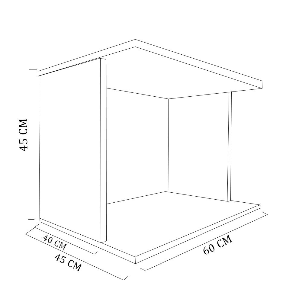 Suporte Microondas Simples Branco Em Mdf - 4