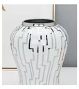 Ver imagem 4 de Vaso Decorativo Porcelana Chinesa Branco Prateado 50x24