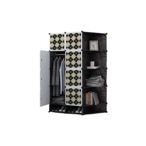 Guarda Roupa Portatil com Sapateira Arara Roupas Cabideiro Modular com Prateleiras Organizador