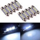 Ver imagem 3 de Lâmpada LED Veicular C5W Torpedo 36mm 3SMD 5050 Iluminação Pingo Super Branco Teto Painel Carro