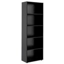 Ver imagem 2 de Estante Livreiro 5 Prateleiras 180x60 Cm Preto Arly Preto