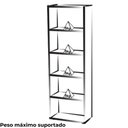 Ver imagem 5 de Estante Livreiro 5 Prateleiras 180x60 Cm Preto Arly Preto