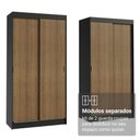 Ver imagem 6 de Conjunto 2 Guarda-Roupas 4 Portas de Correr Preto/Rustic Tokio Madesa