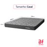 Colchão Casal Ortopédico Espuma D45 Extra Firme 138x188x17cm Bf Colchões - 4