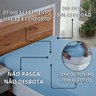 Roupa de Cama Queen Percal 200 Fios 100% Algodão Santista com Elástico Avulso Hotel Pousada:azul Beb - 4