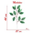 Ver imagem 3 de 12 Ramos Decoração Arranjo Ficus Artificial Planta Decorativa Plástico 4 Galhos Cada 44cm