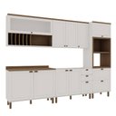 Ver imagem 2 de Cozinha Modulada Cristal 310 Cm Conjunto Clássico Provençal Cor:branco com Ébano