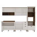 Ver imagem 4 de Cozinha Modulada Cristal 310 Cm Conjunto Clássico Provençal Cor:branco com Ébano